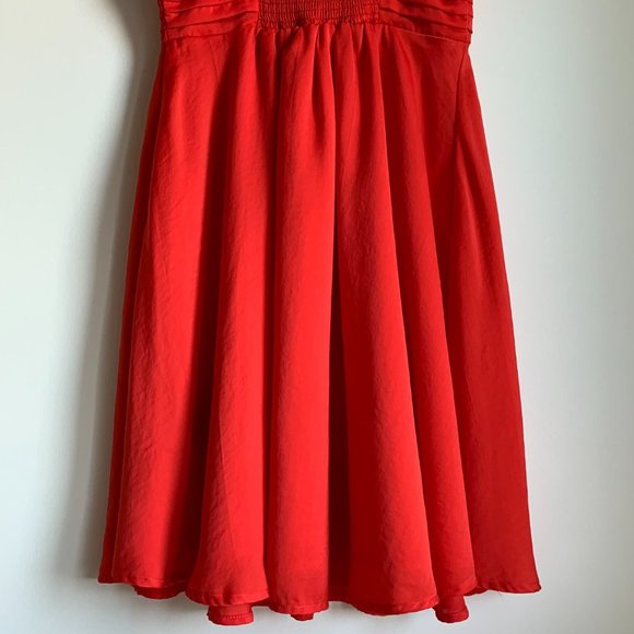 H&M Women’s Reddish Orange Spaghetti Strap Dress Size 0 (GUC) - Picture 7 of 16